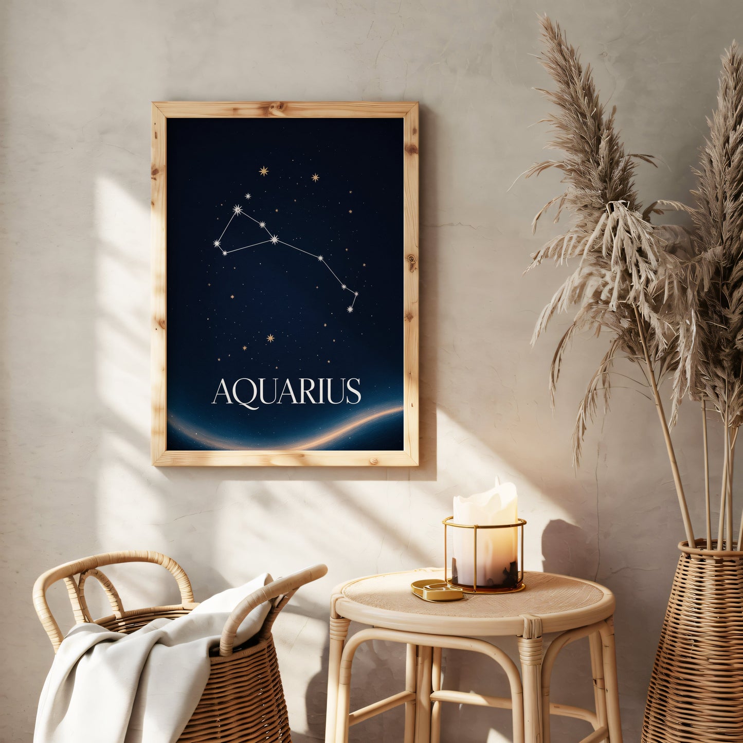 Aisle29 Print Aquarius Stars Wall Art