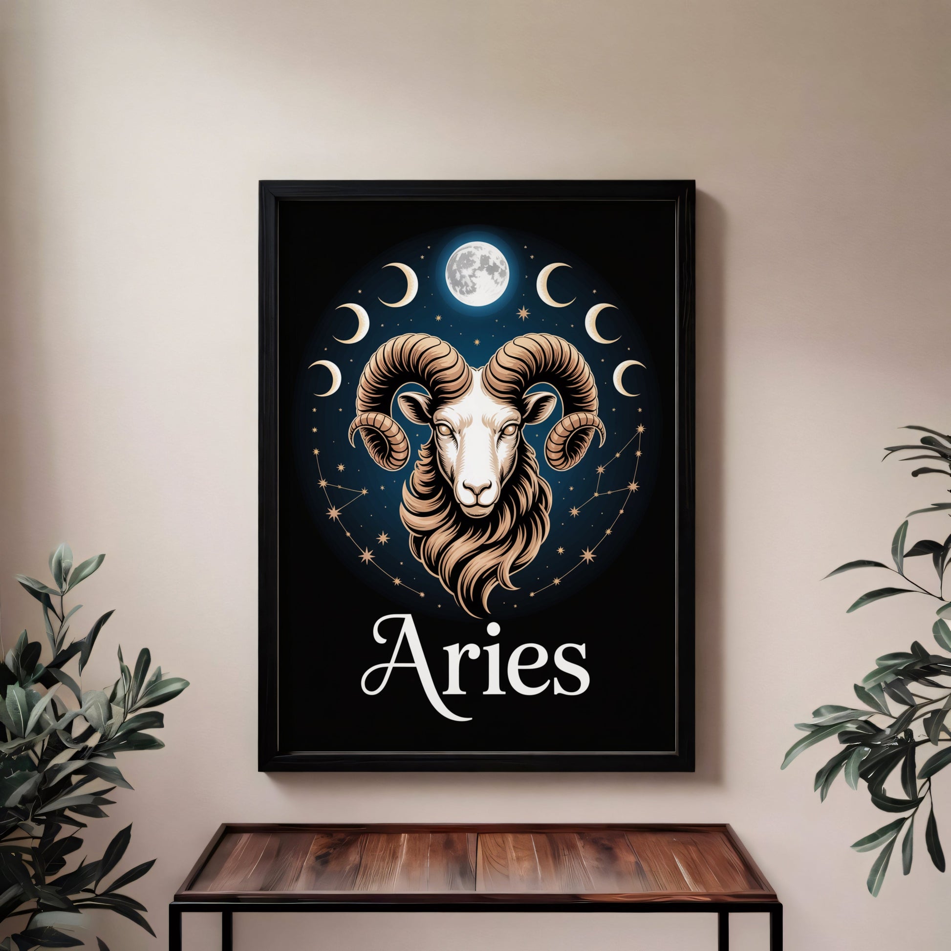 Aisle29 Print Aries Moon Wall Art