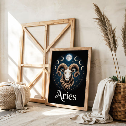 Aisle29 Print Aries Moon Wall Art
