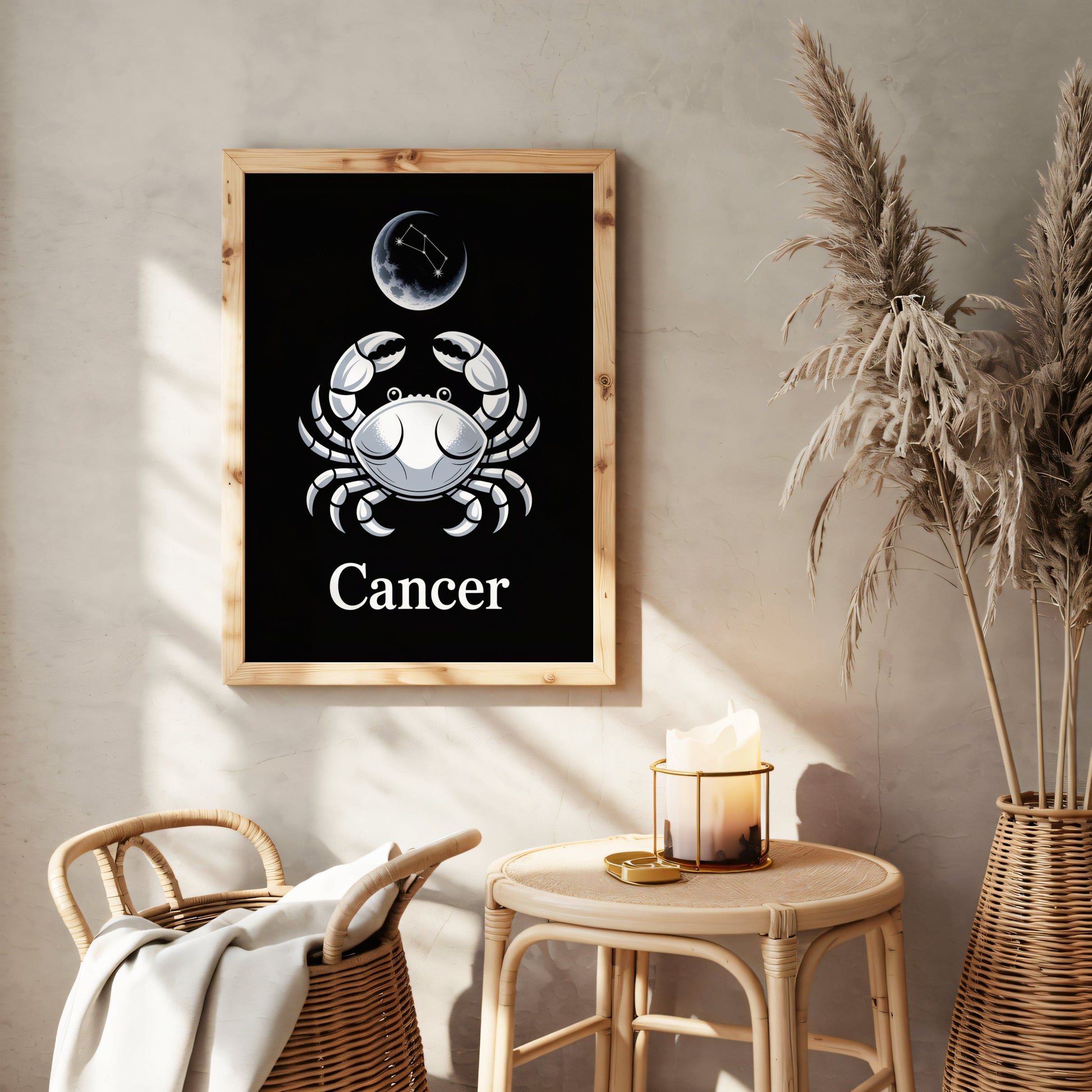 Aisle29 Print Cancer Moon Wall Art