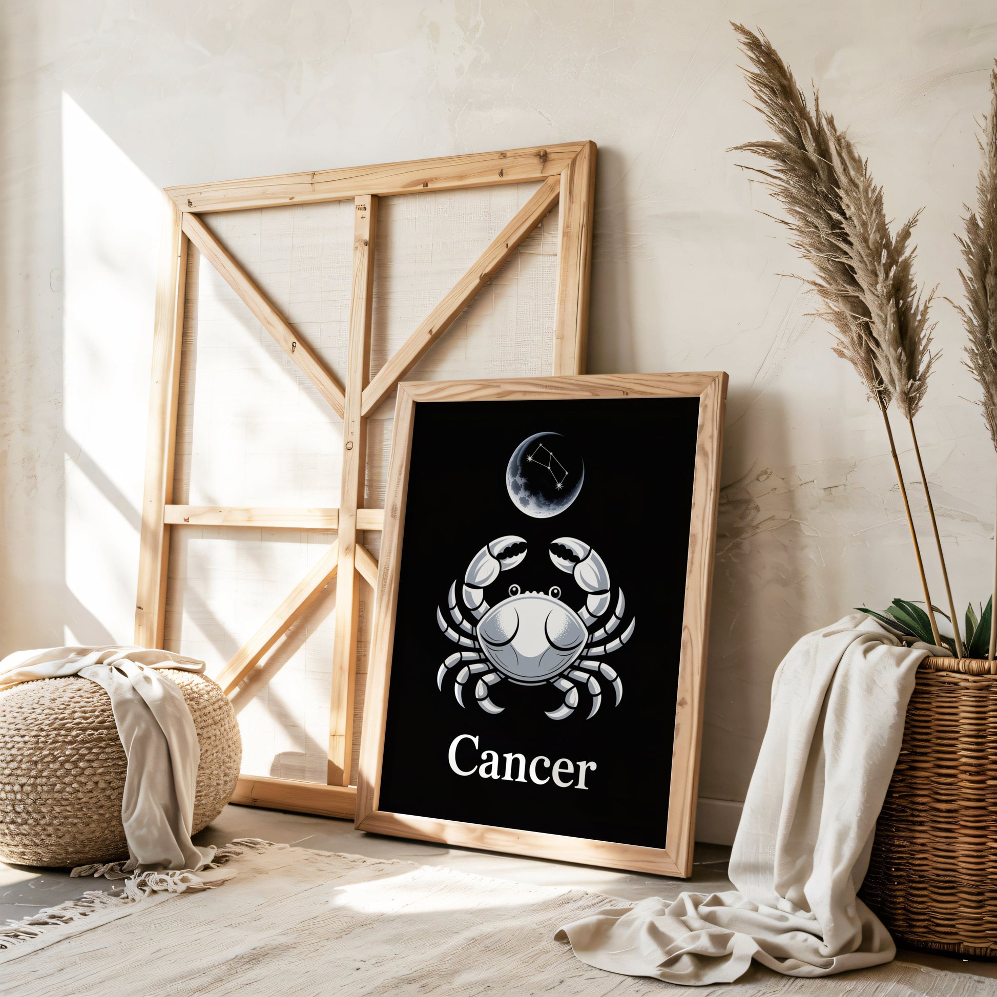 Aisle29 Print Cancer Moon Wall Art