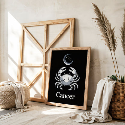 Aisle29 Print Cancer Moon Wall Art