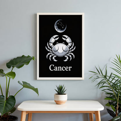 Aisle29 Print Cancer Moon Wall Art