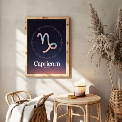 Aisle29 Print Capricorn Birth Wall Art