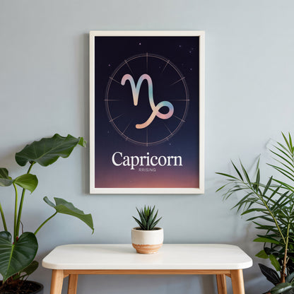 Aisle29 Print Capricorn Birth Wall Art