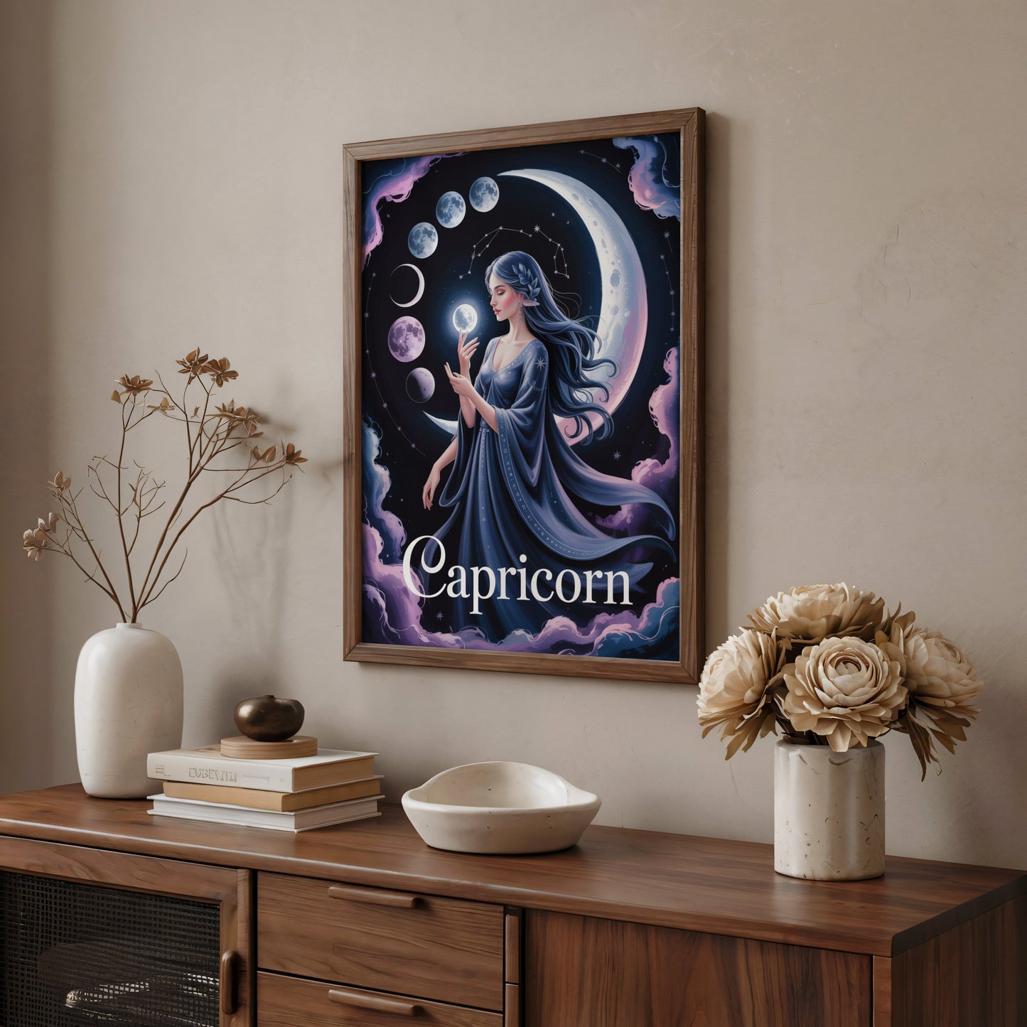 Aisle29 Print Capricorn Cosmic Wall Art