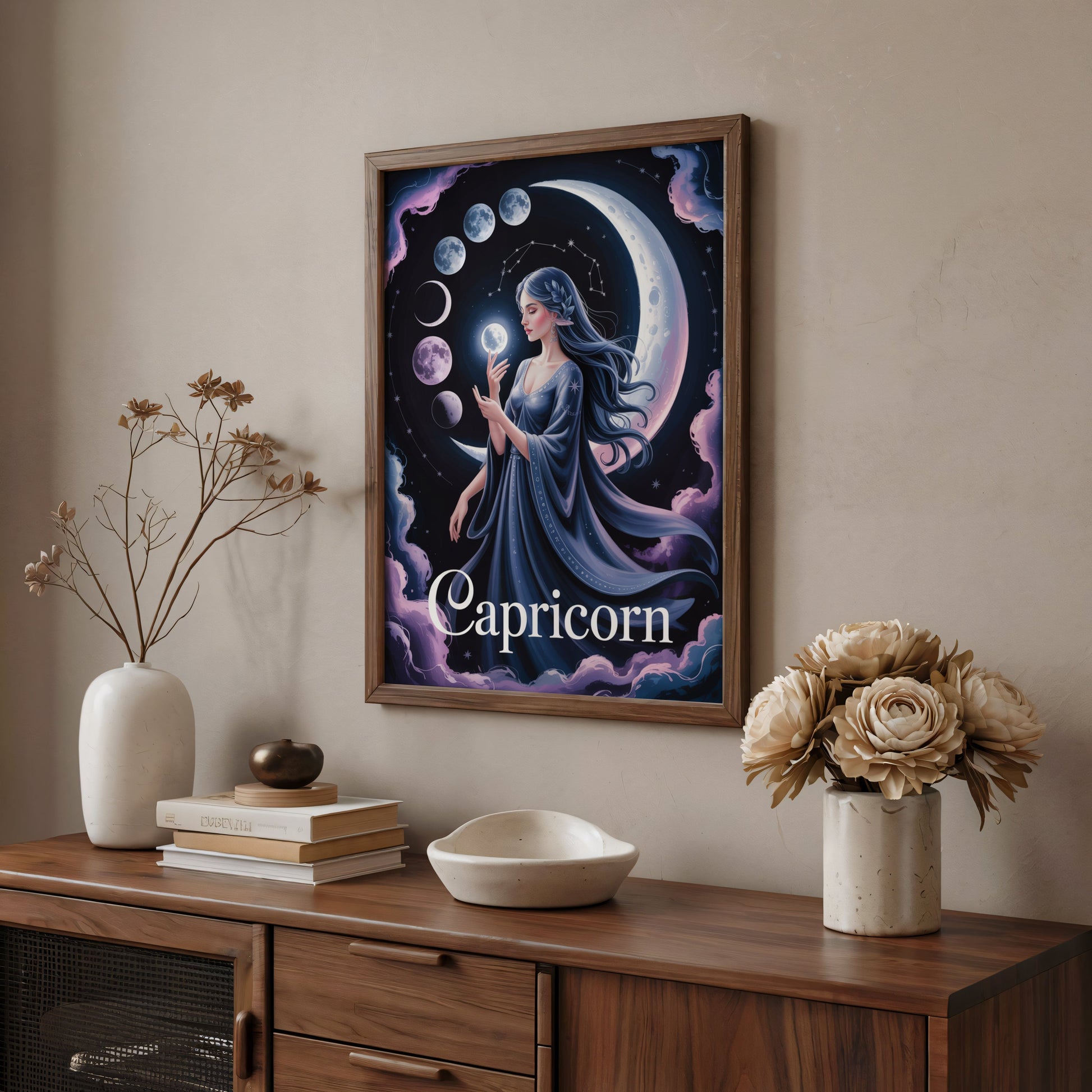 Aisle29 Print Capricorn Cosmic Wall Art