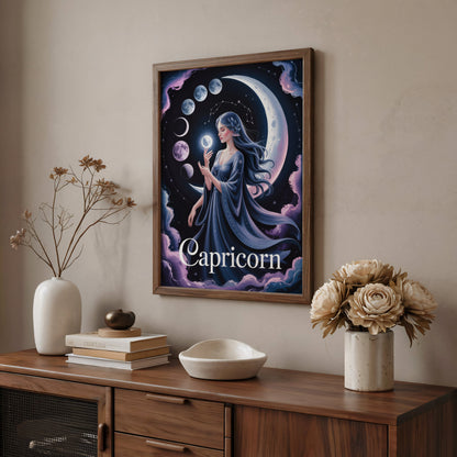 Aisle29 Print Capricorn Cosmic Wall Art