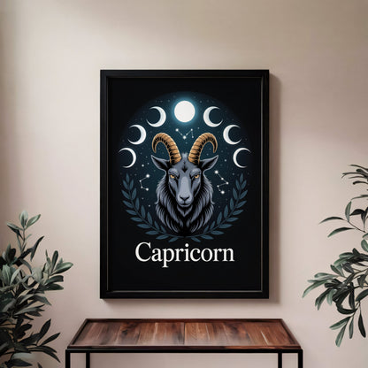 Aisle29 Print Capricorn Moon Wall Art