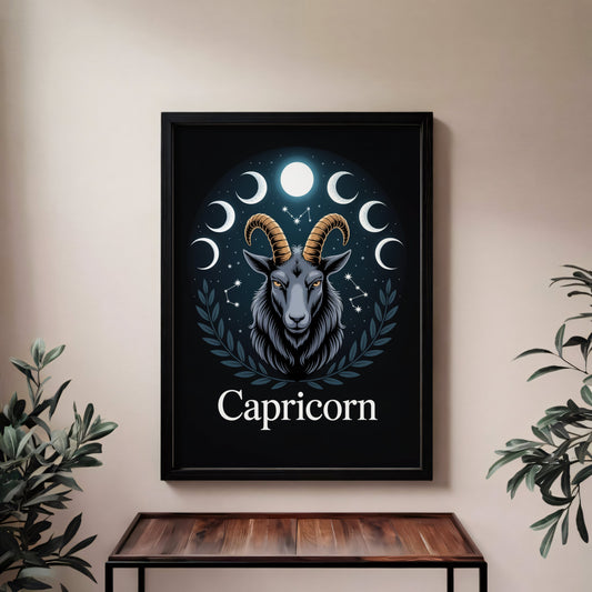 Aisle29 Print Capricorn Moon Wall Art