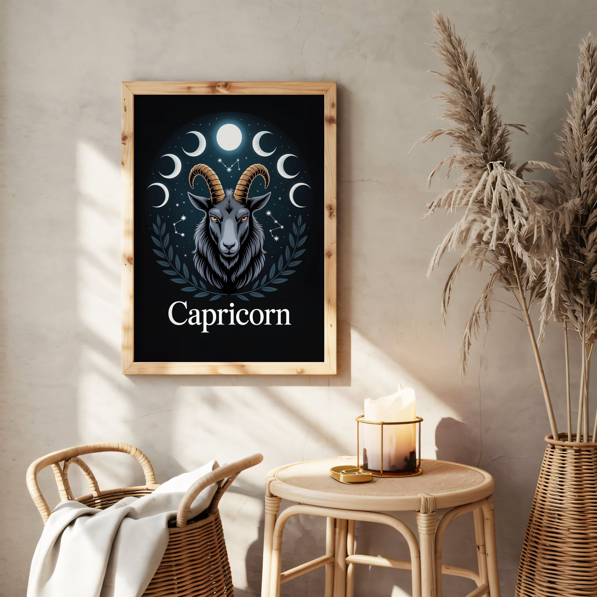 Aisle29 Print Capricorn Moon Wall Art