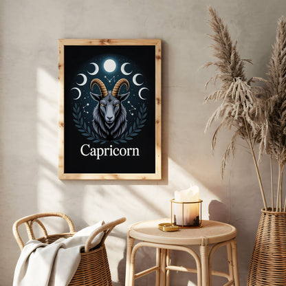 Aisle29 Print Capricorn Moon Wall Art