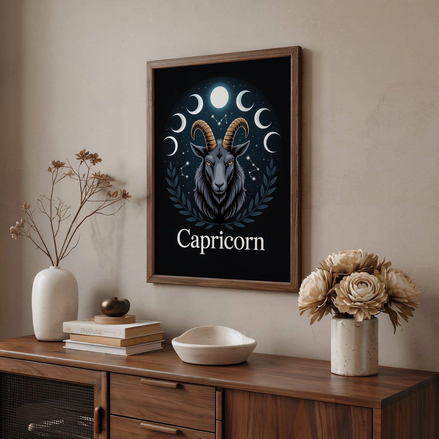 Aisle29 Print Capricorn Moon Wall Art