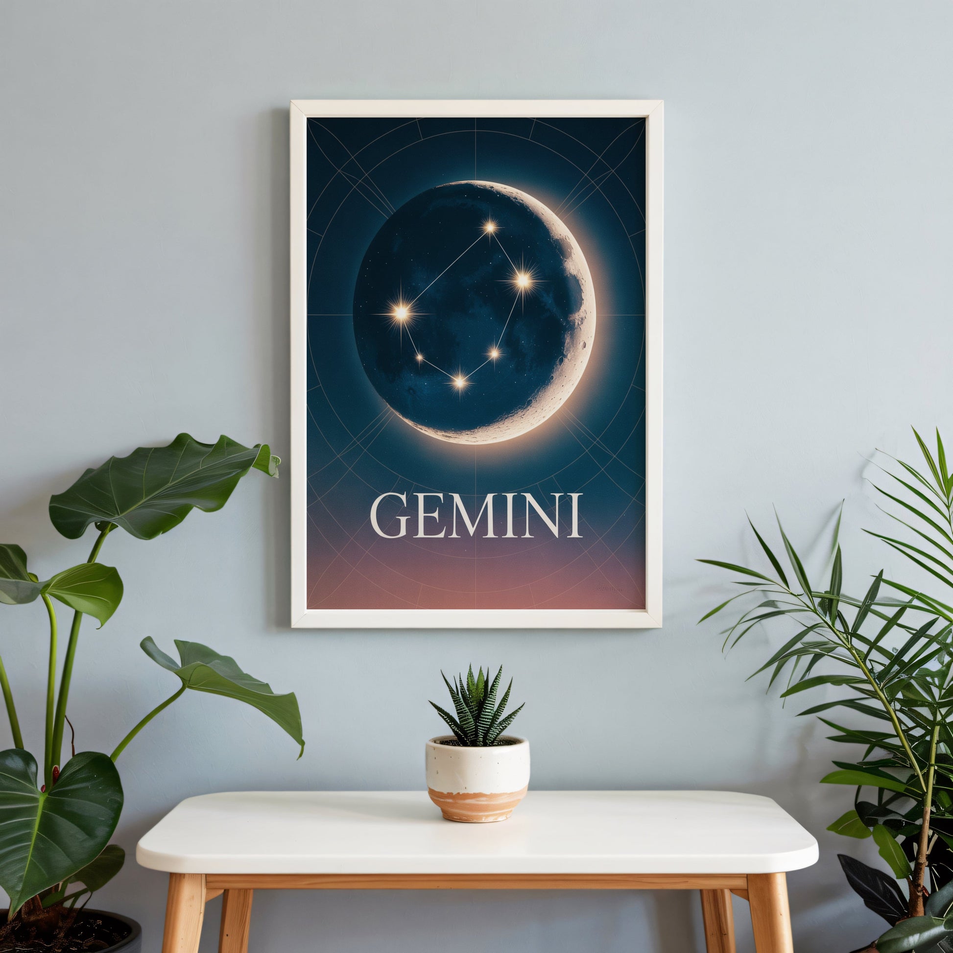 Aisle29 Print Gemini Celestial Wall Art