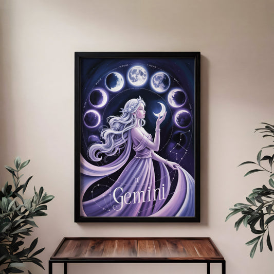 Aisle29 Print Gemini Cosmic Wall Art