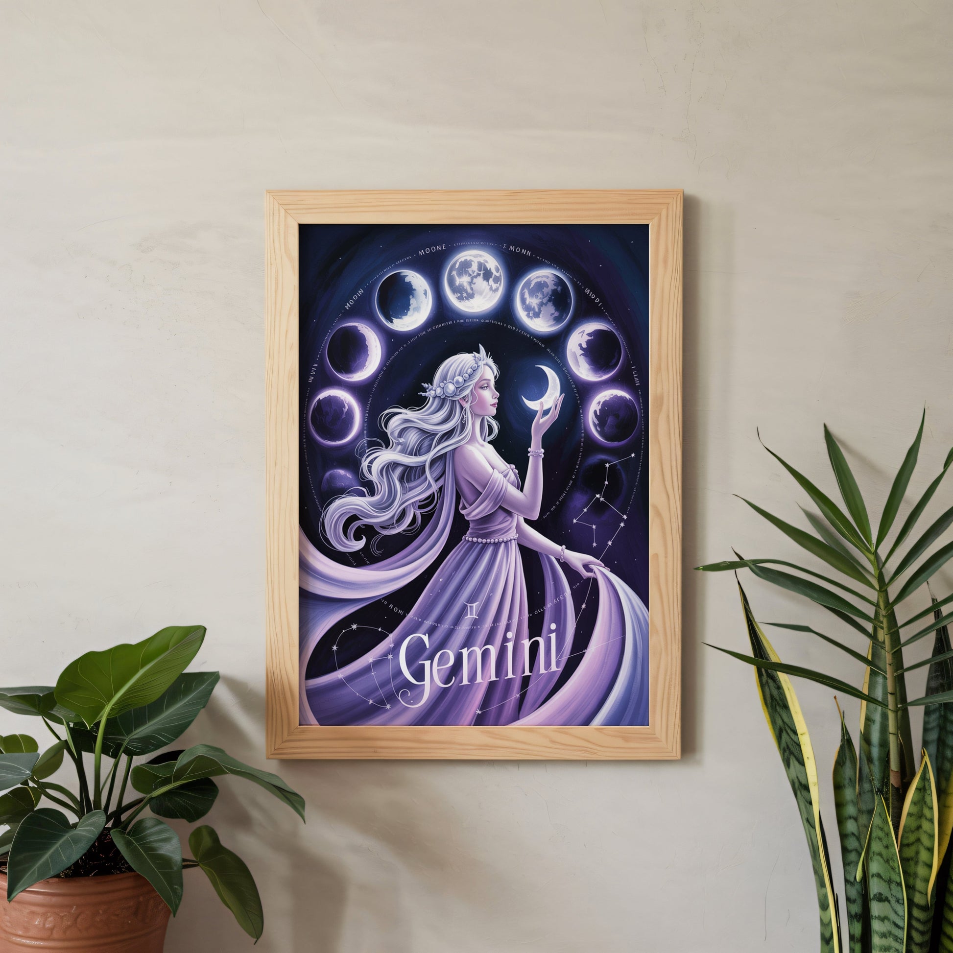 Aisle29 Print Gemini Cosmic Wall Art