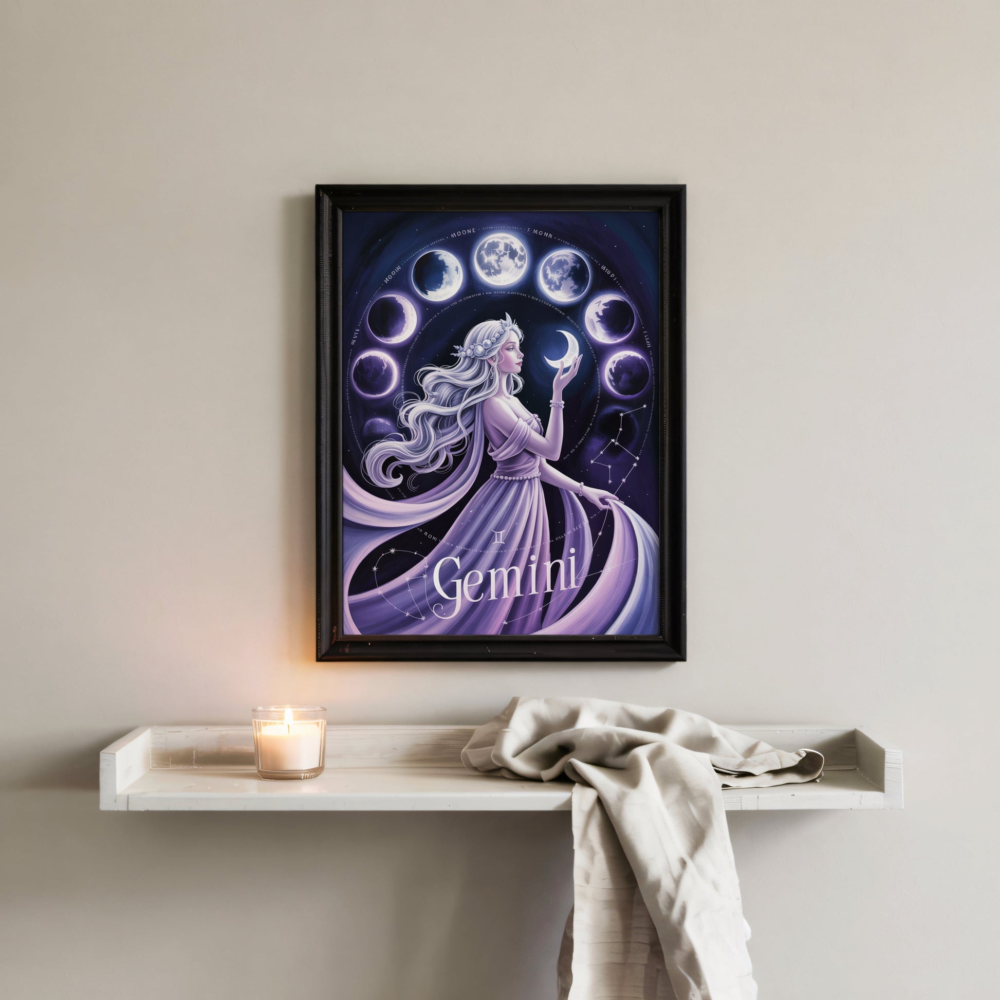Aisle29 Print Gemini Cosmic Wall Art