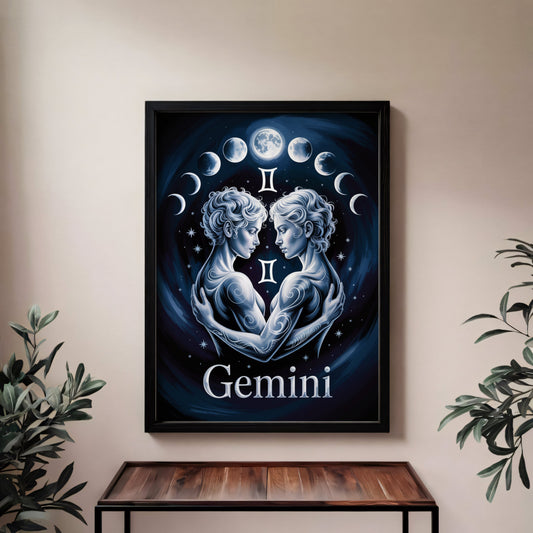 Aisle29 Print Gemini Moon Wall Art