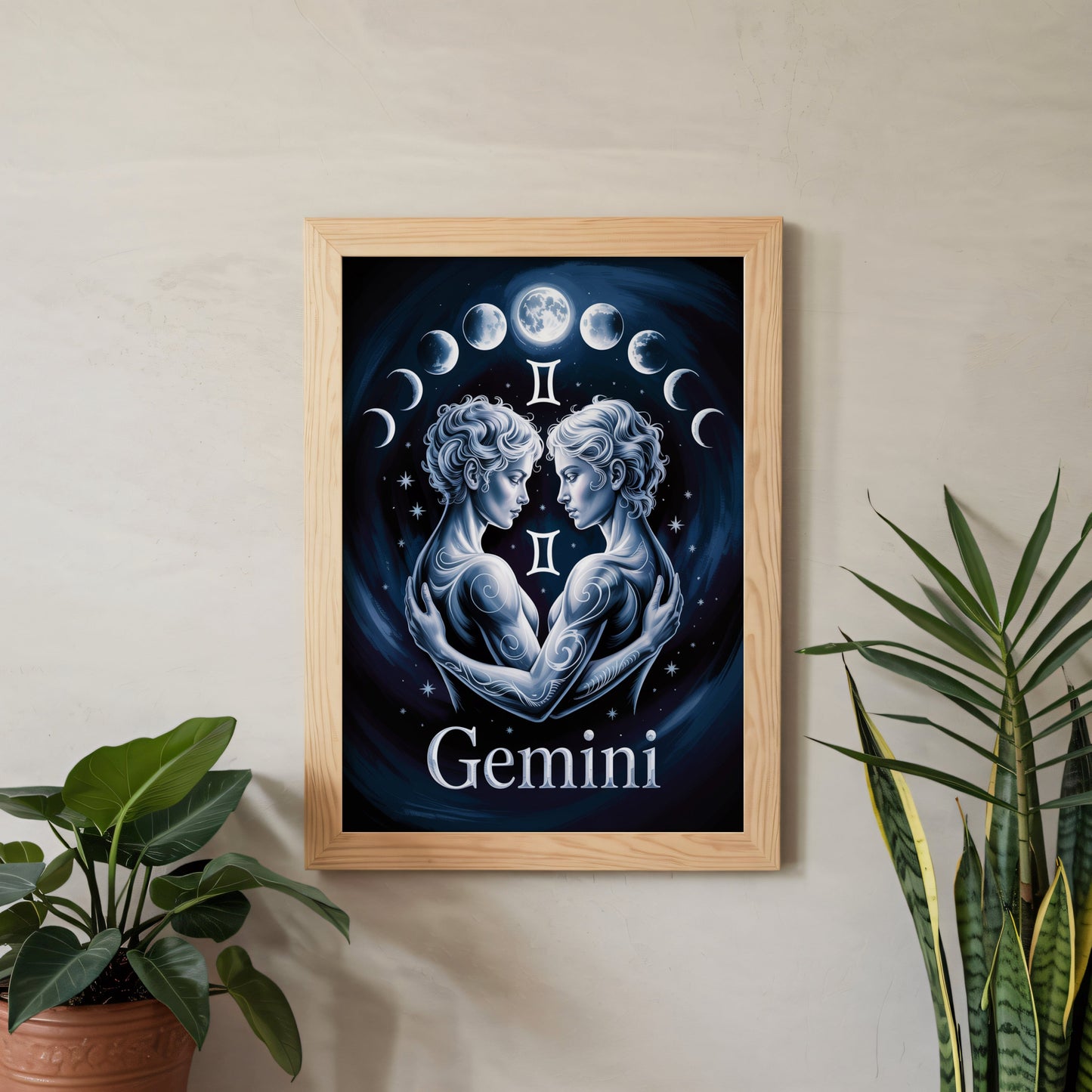 Aisle29 Print Gemini Moon Wall Art