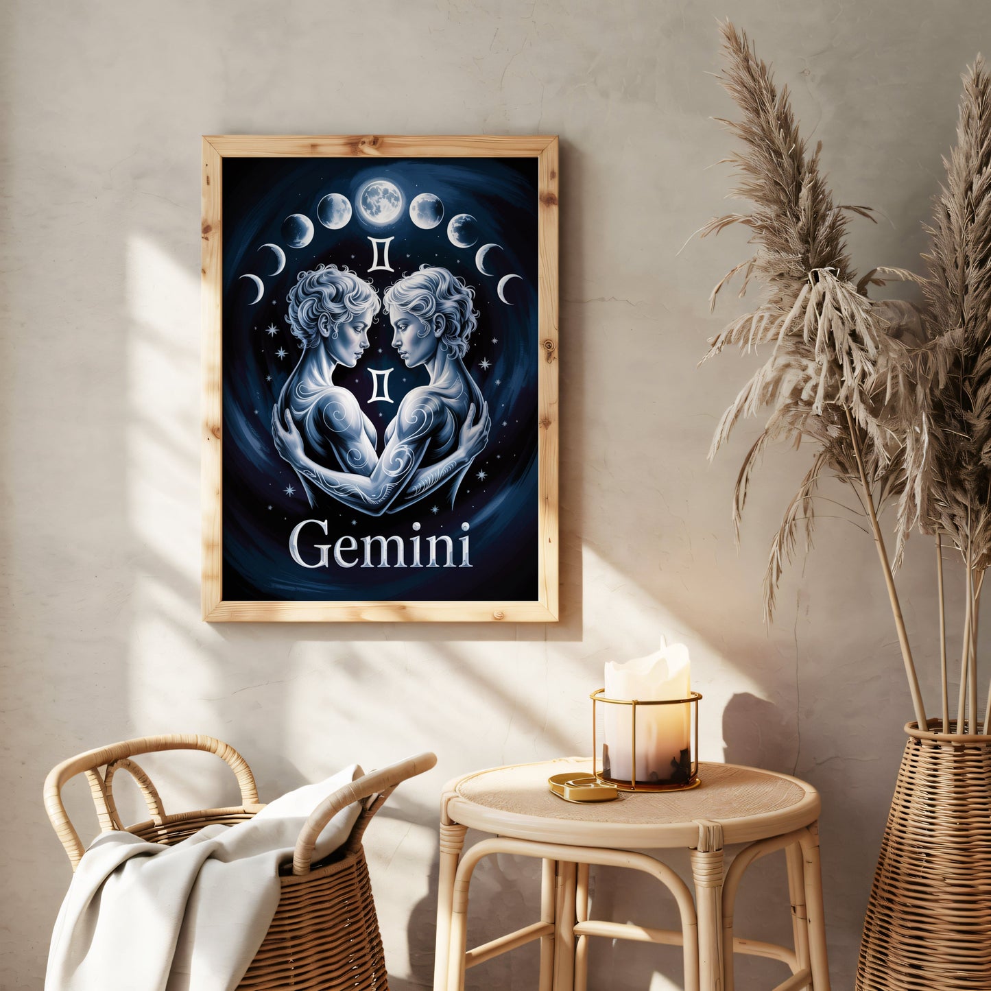 Aisle29 Print Gemini Moon Wall Art