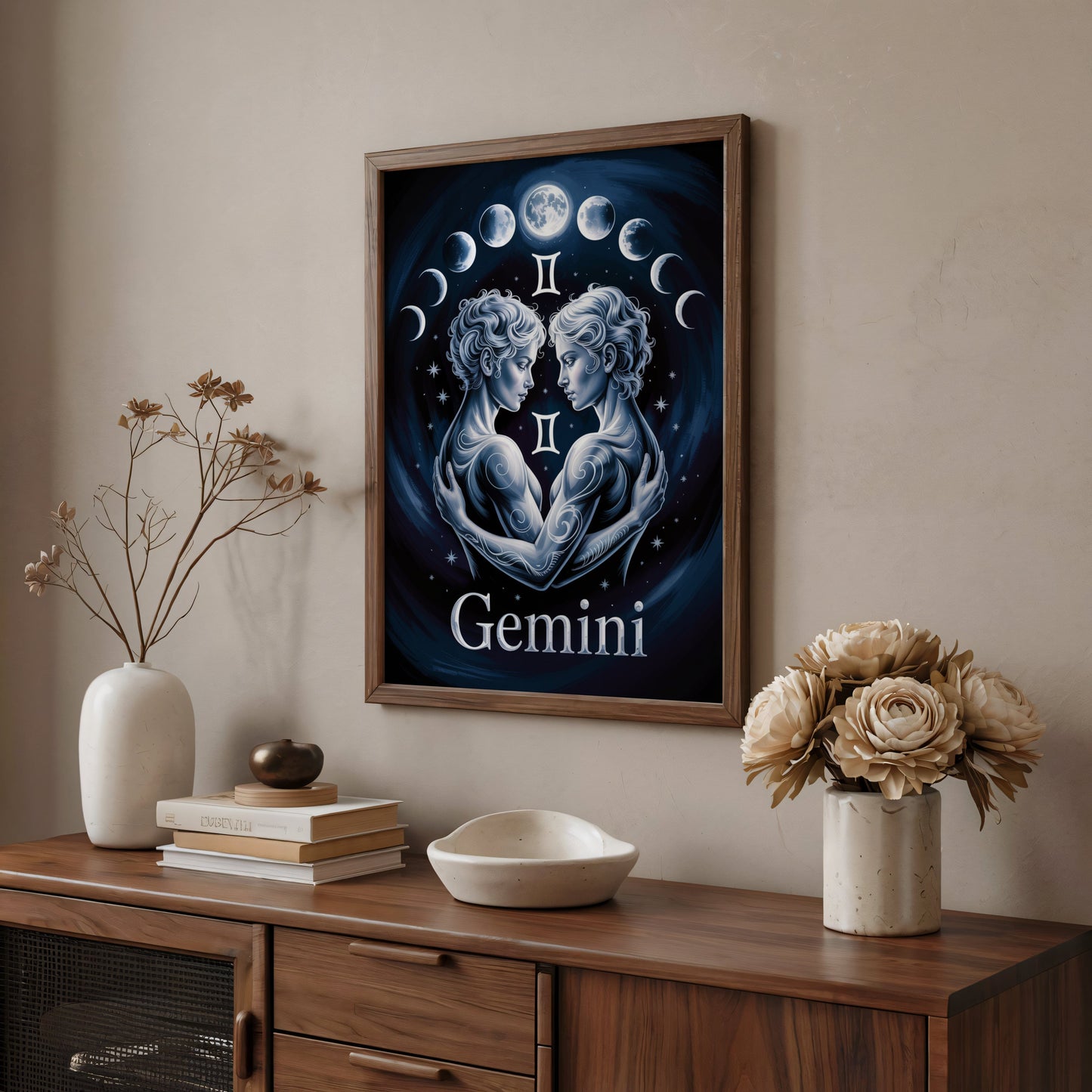Aisle29 Print Gemini Moon Wall Art