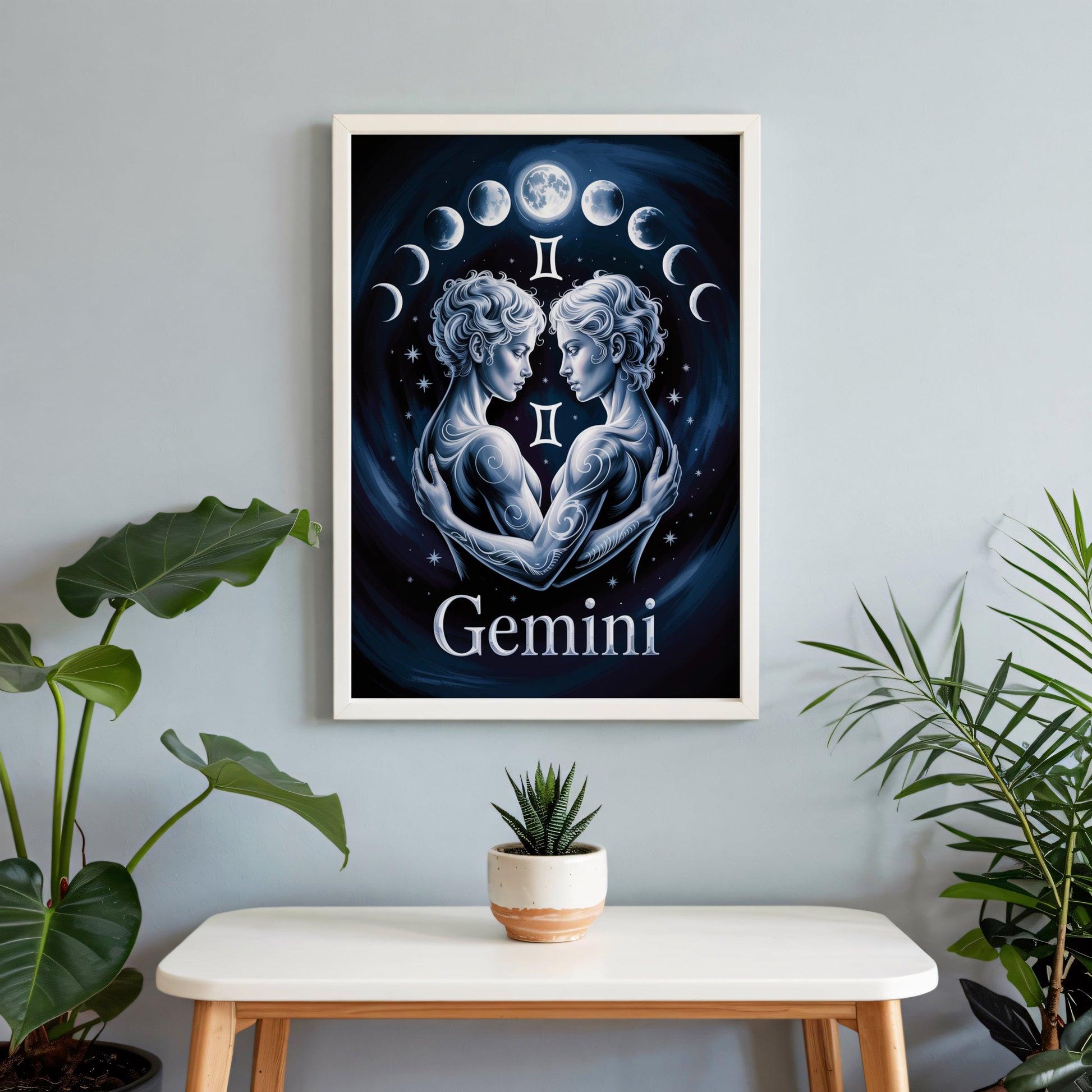 Aisle29 Print Gemini Moon Wall Art
