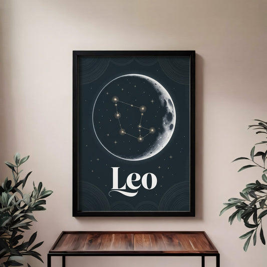Aisle29 Print Leo Celestial Wall Art