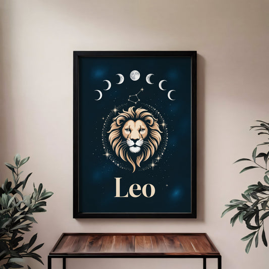Aisle29 Print Leo Moon Wall Art