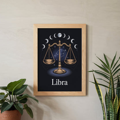 Aisle29 Print Libra Moon Wall Art