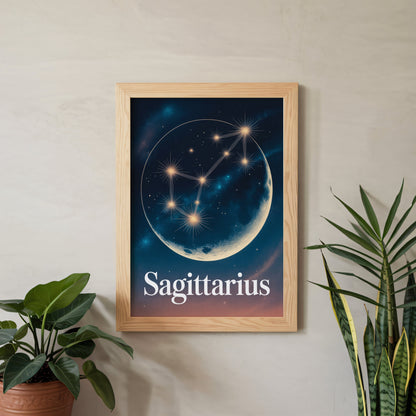 Aisle29 Print Sagittarius Celestial Wall Art