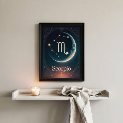 Aisle29 Print Scorpio Celestial Wall Art