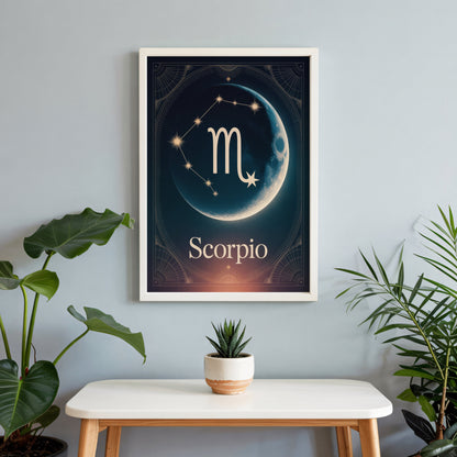 Aisle29 Print Scorpio Celestial Wall Art