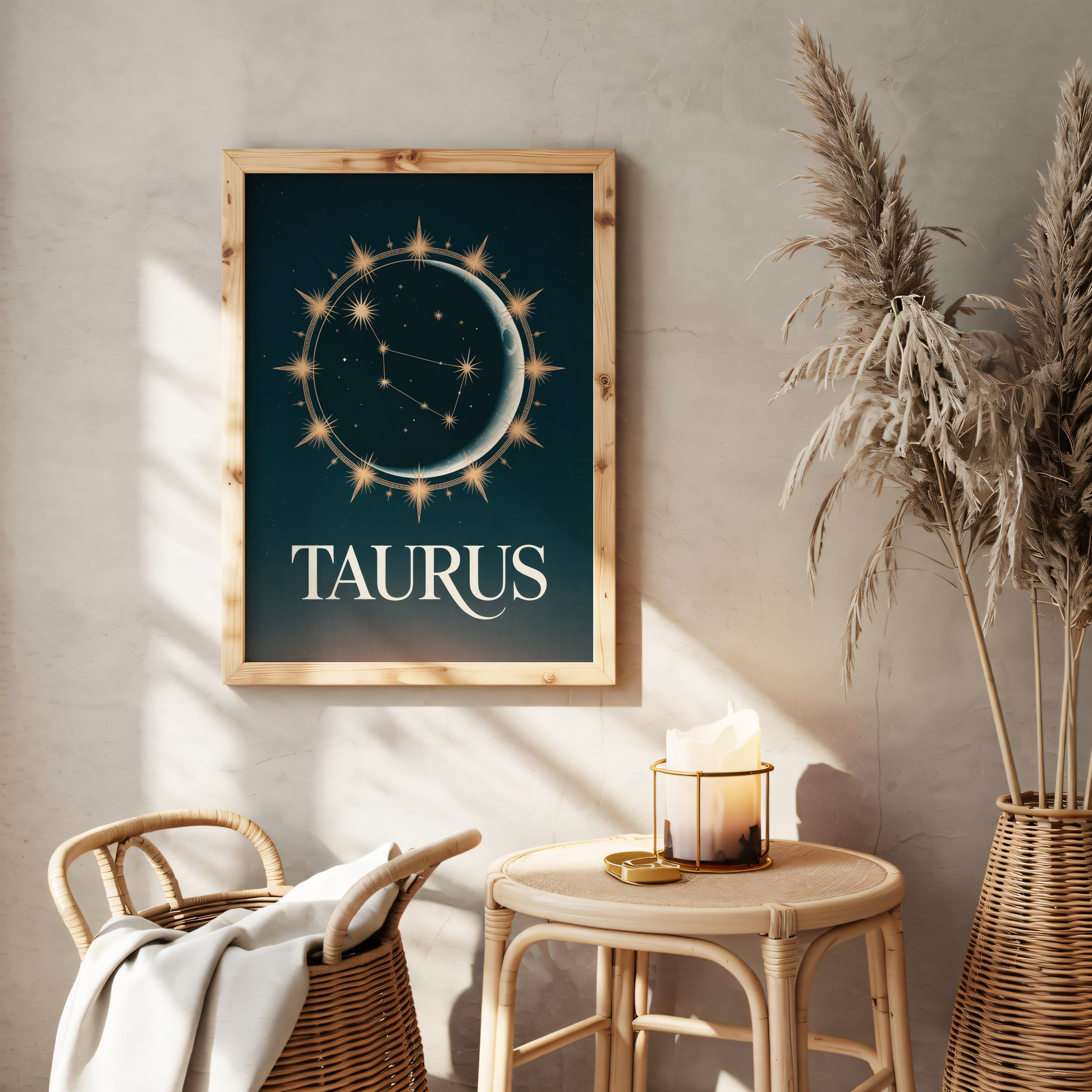 Aisle29 Print Taurus Celestial Fire Wall Art