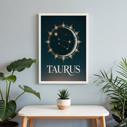 Aisle29 Print Taurus Celestial Fire Wall Art
