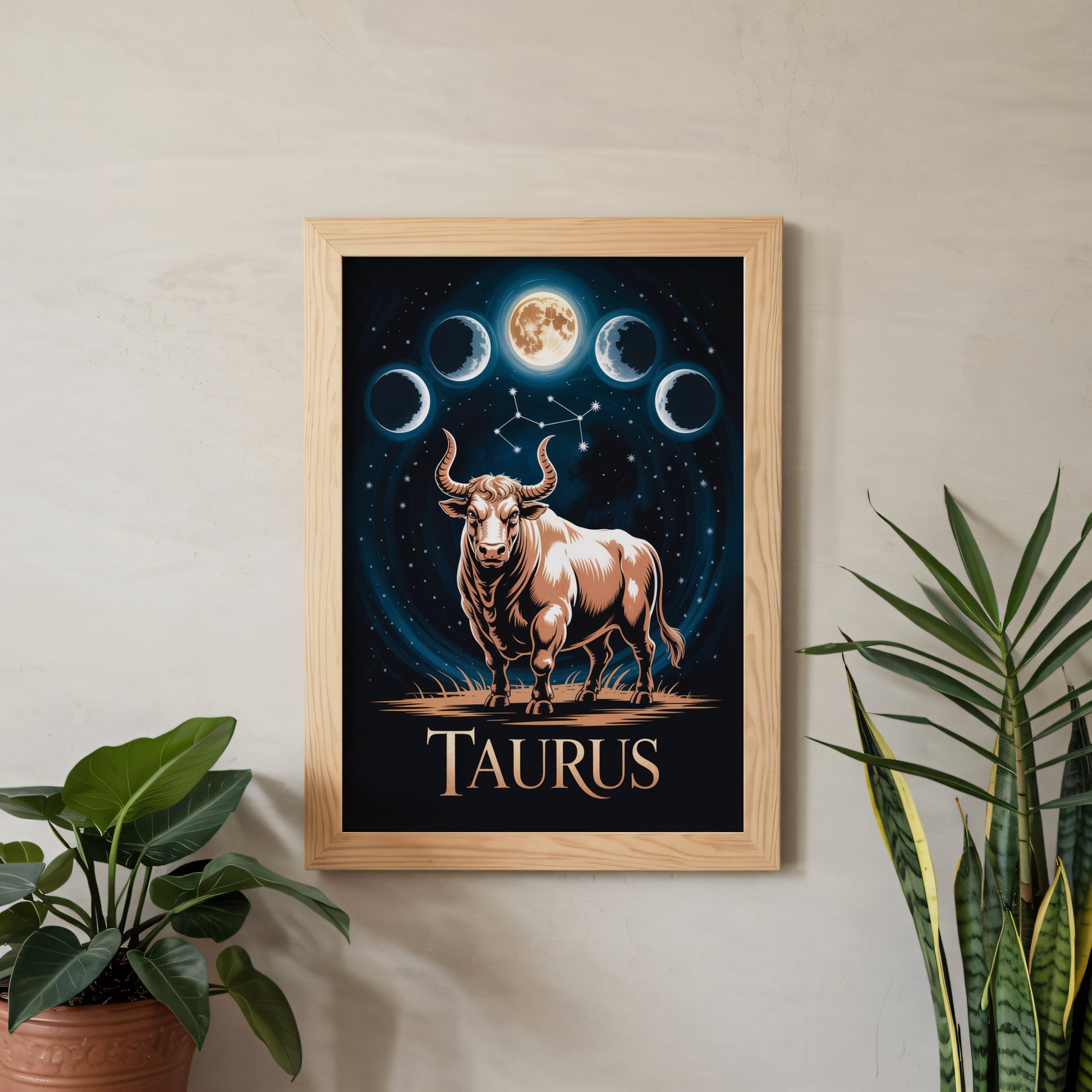 Aisle29 Print Taurus Moon Wall Art