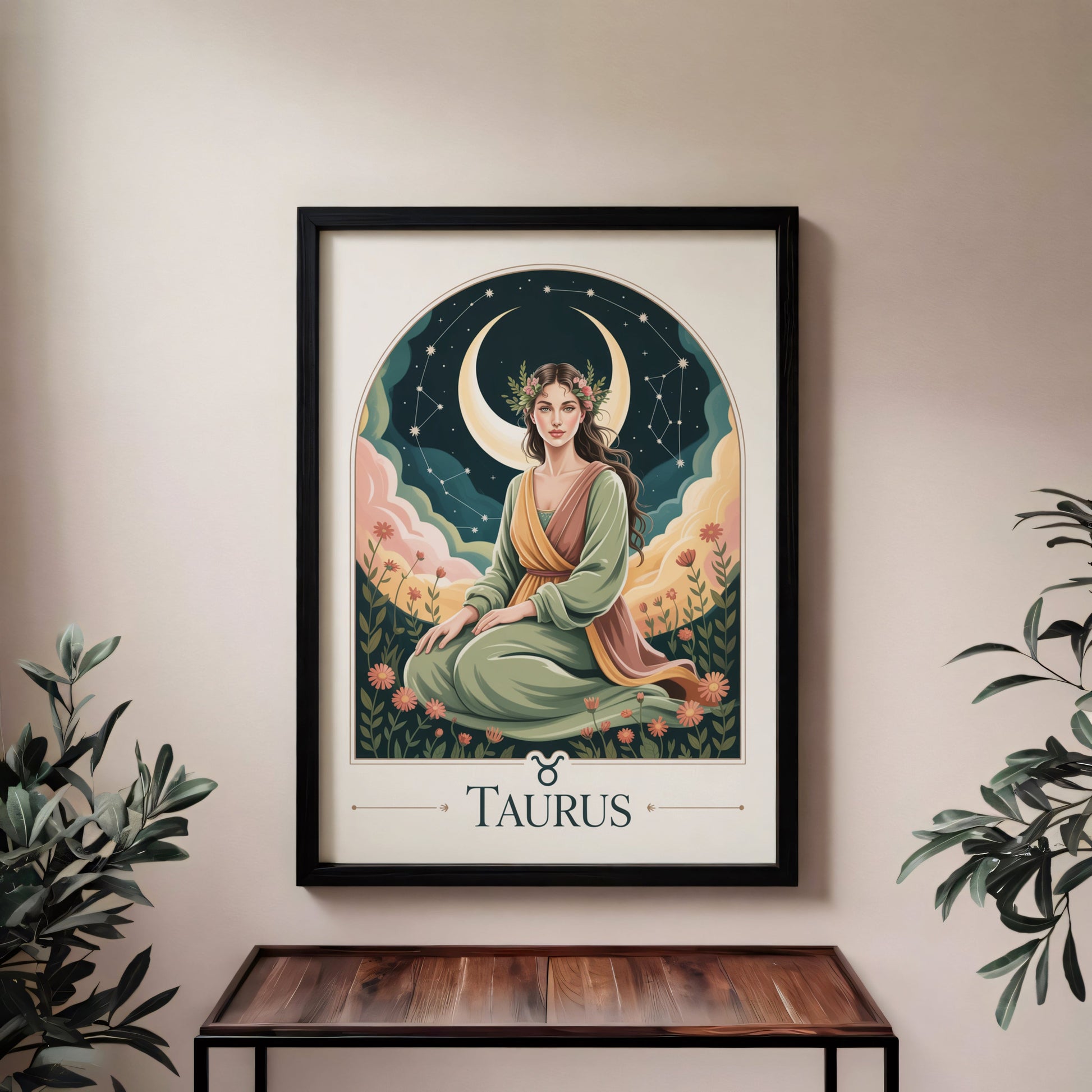 Aisle29 Print Taurus Sure Moon Wall Art