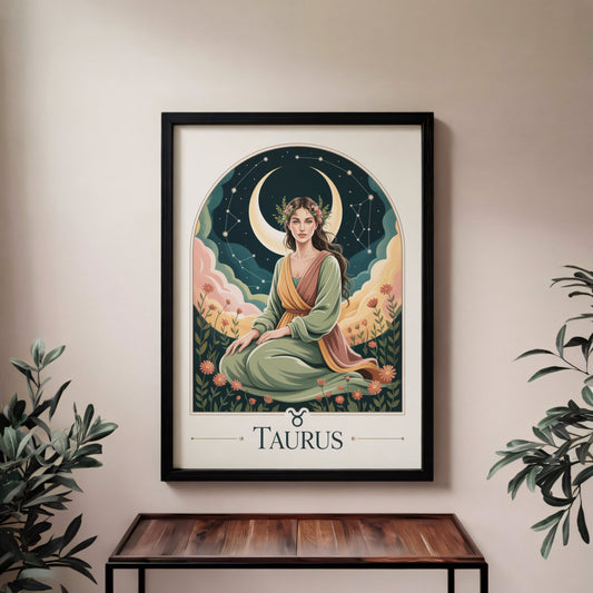 Aisle29 Print Taurus Sure Moon Wall Art
