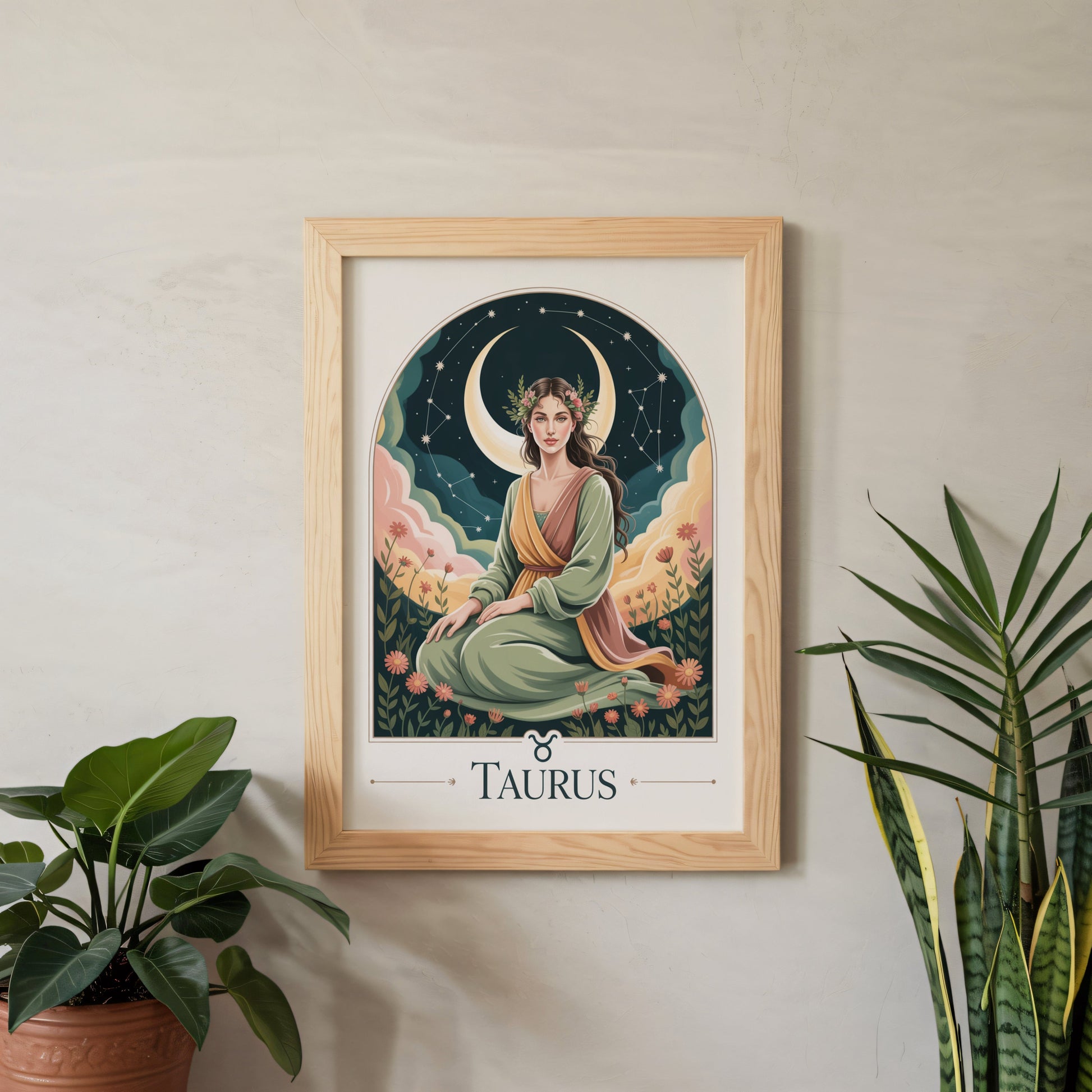 Aisle29 Print Taurus Sure Moon Wall Art