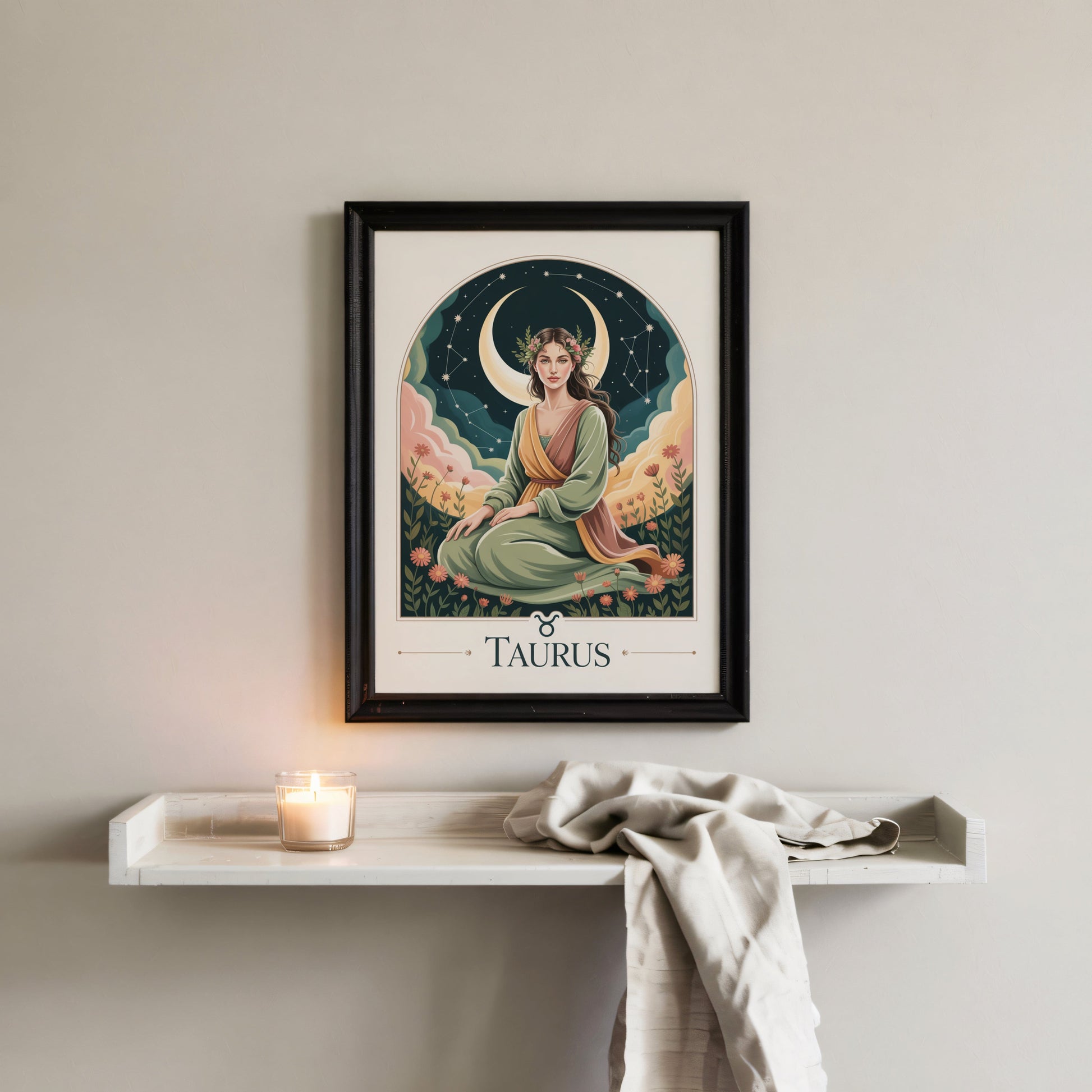 Aisle29 Print Taurus Sure Moon Wall Art