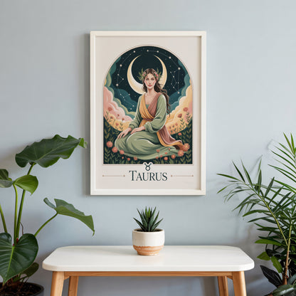 Aisle29 Print Taurus Sure Moon Wall Art