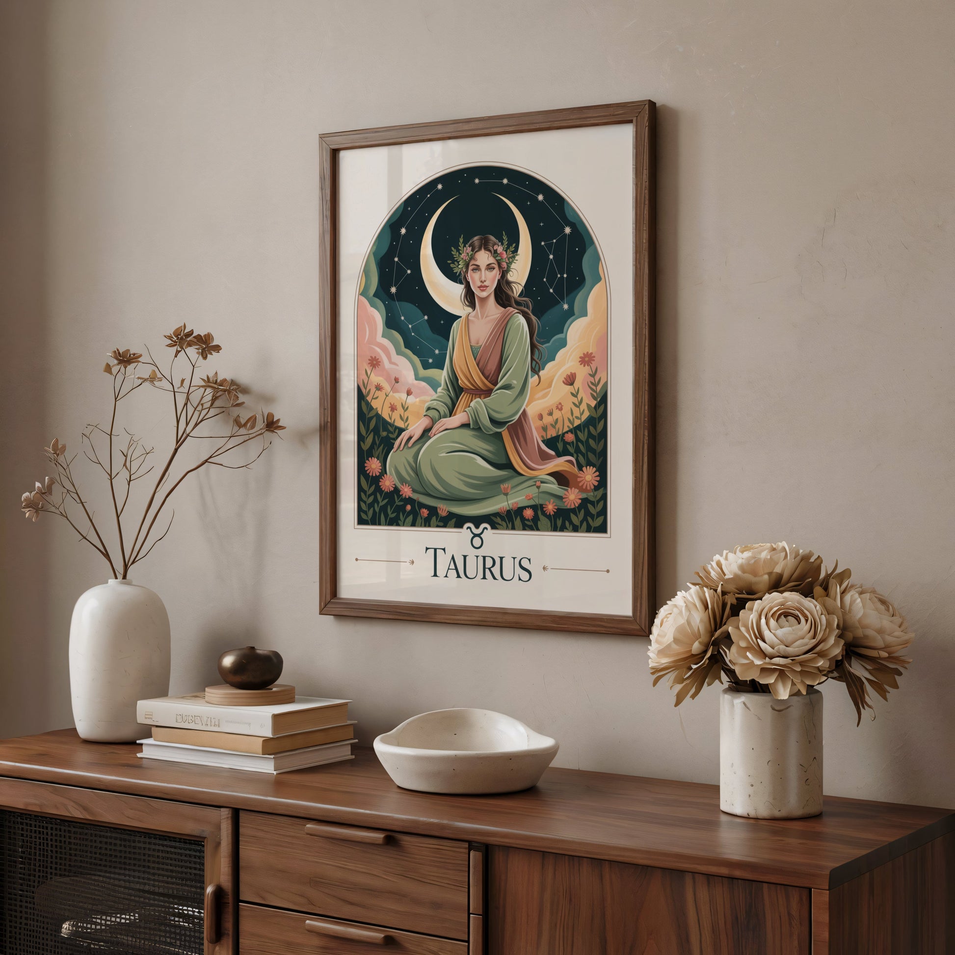 Aisle29 Print Taurus Sure Moon Wall Art