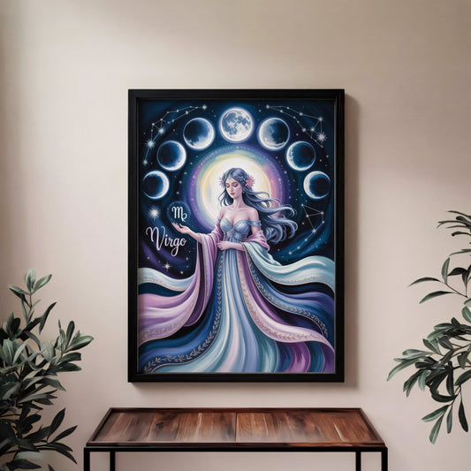 Aisle29 Print Virgo Cosmic Wall Art