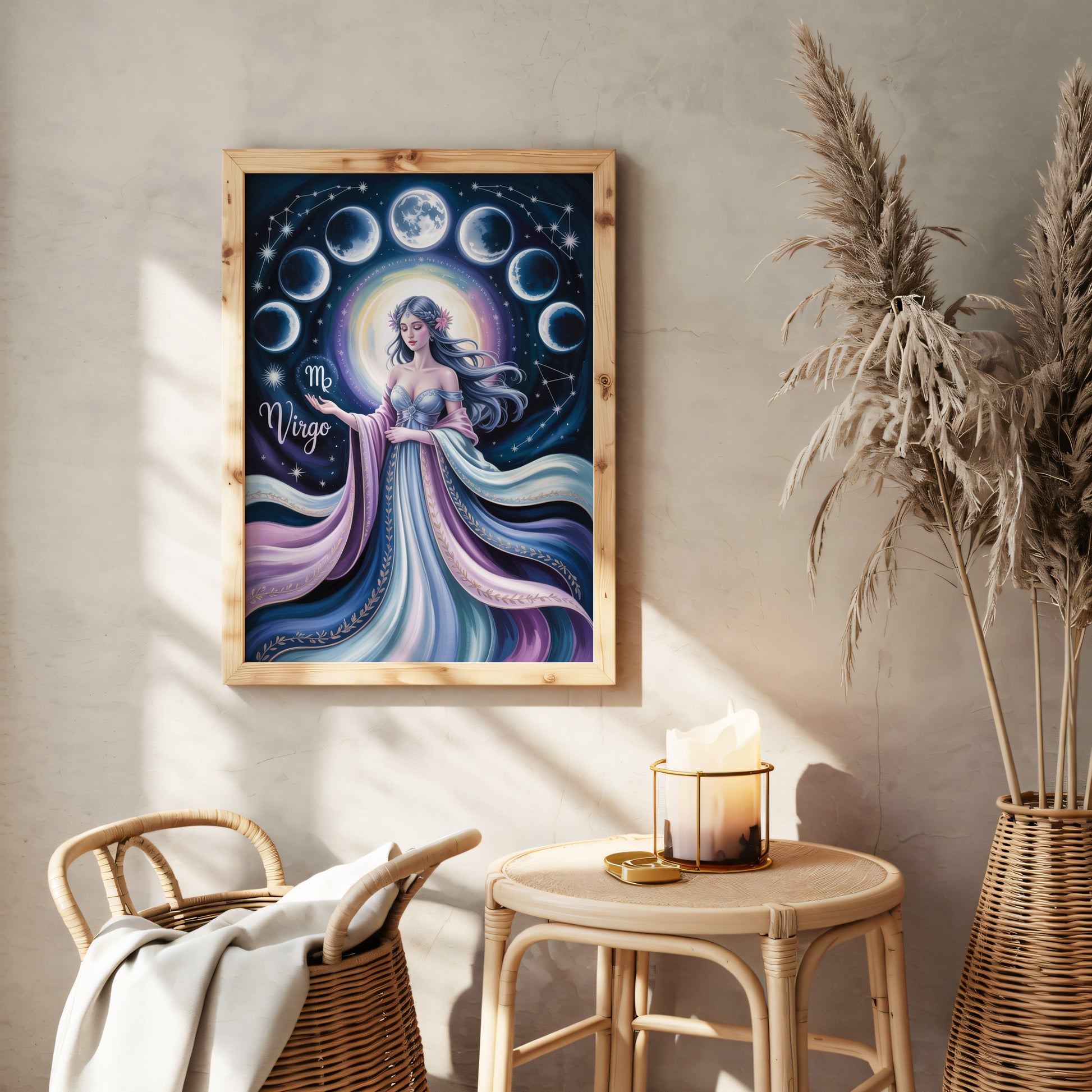 Aisle29 Print Virgo Cosmic Wall Art