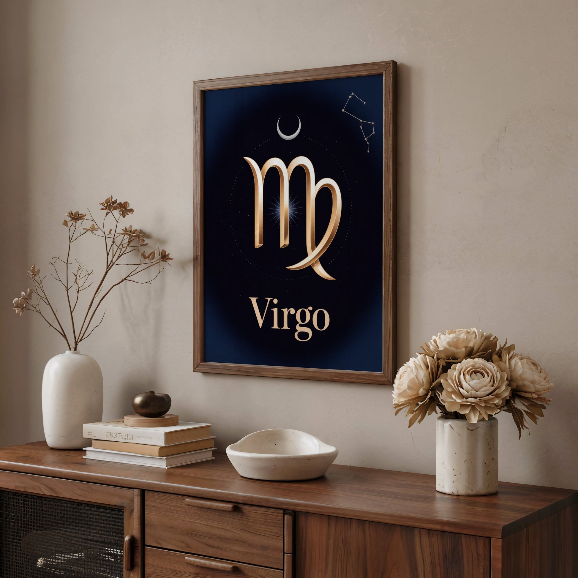 Aisle29 Print Virgo Moon Wall Art