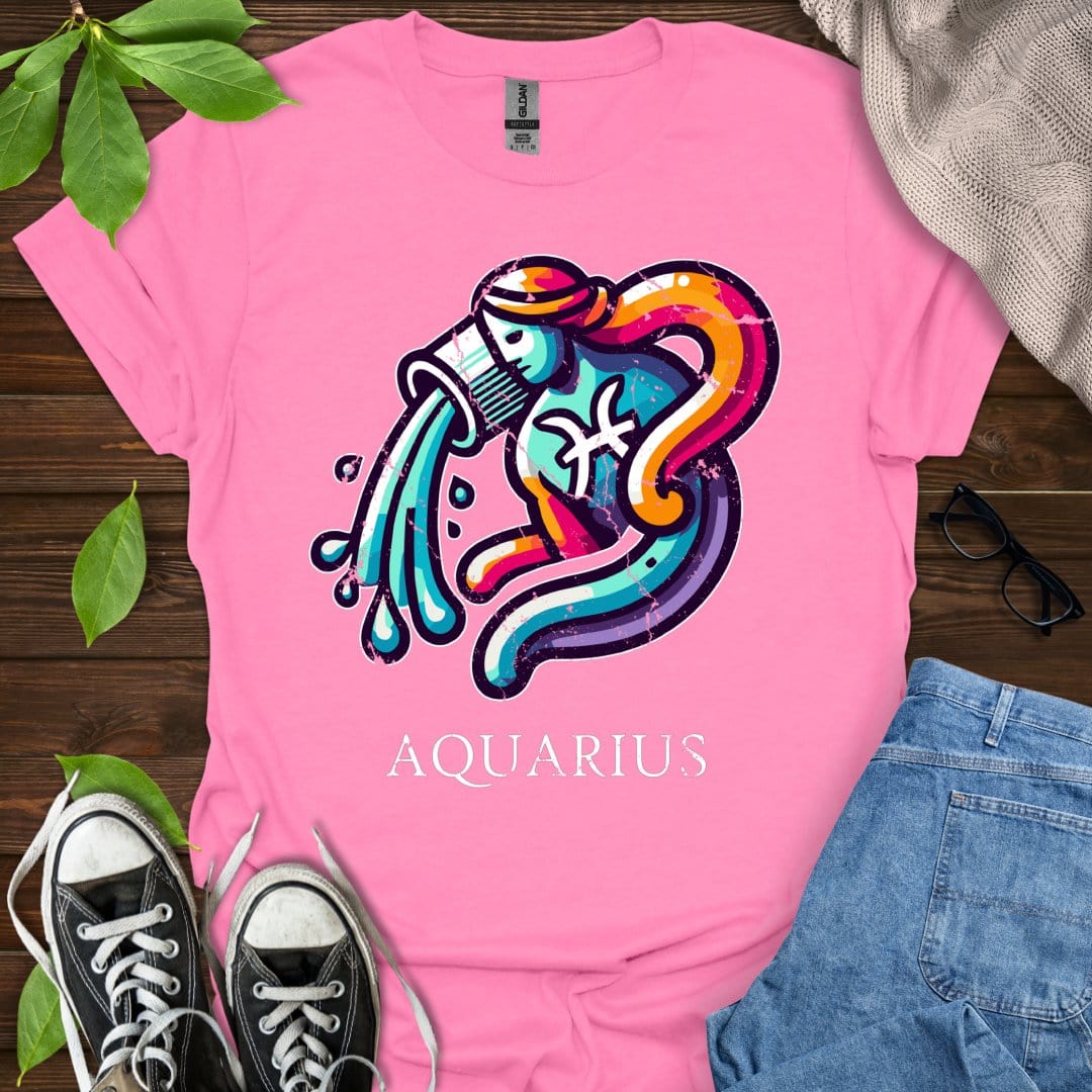 Printify T-Shirt Azalea / S Aquarius (Simple)