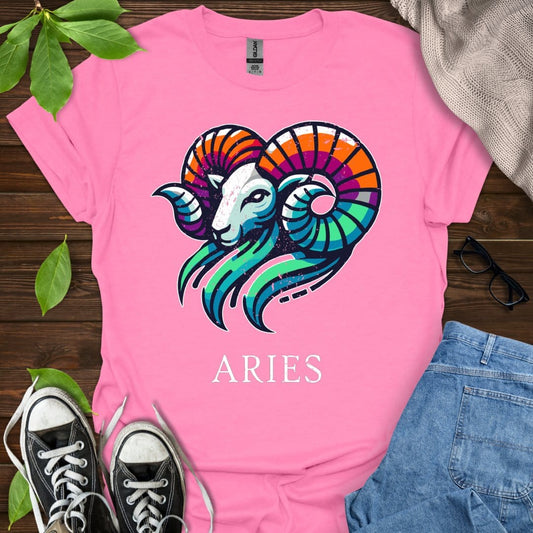 Printify T-Shirt Azalea / S Aries (Simple)