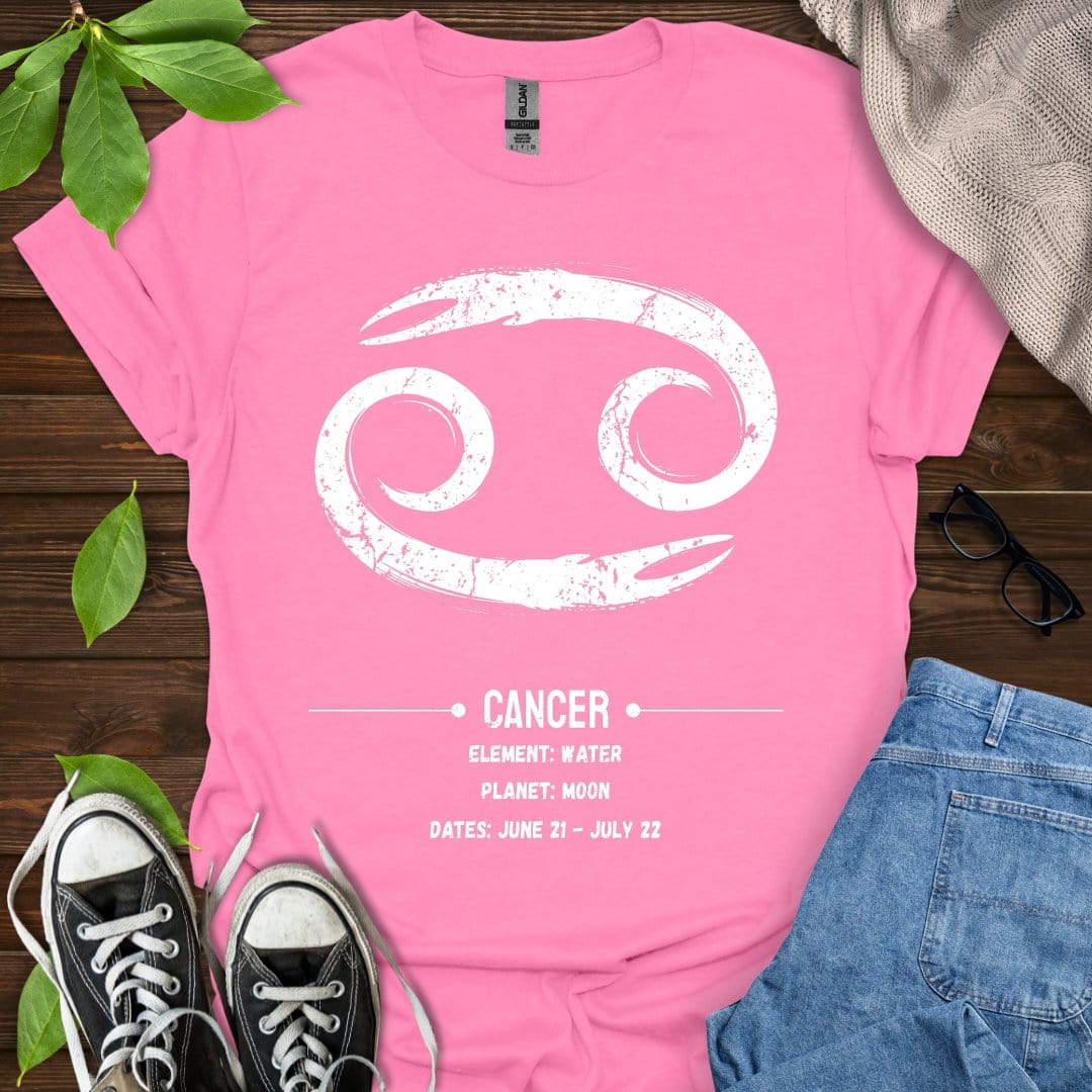 Printify T-Shirt Azalea / S Cancer Glyph T-Shirt