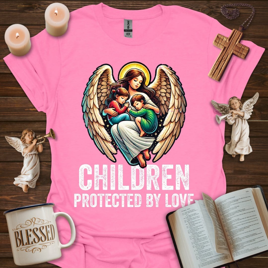 Printify T-Shirt Azalea / S Children Protected By Love T-Shirt