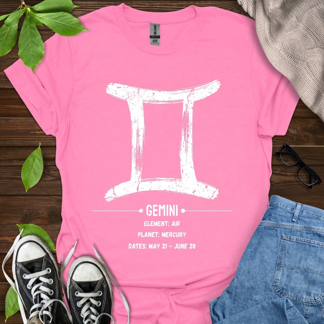 Printify T-Shirt Azalea / S Gemini Glyph