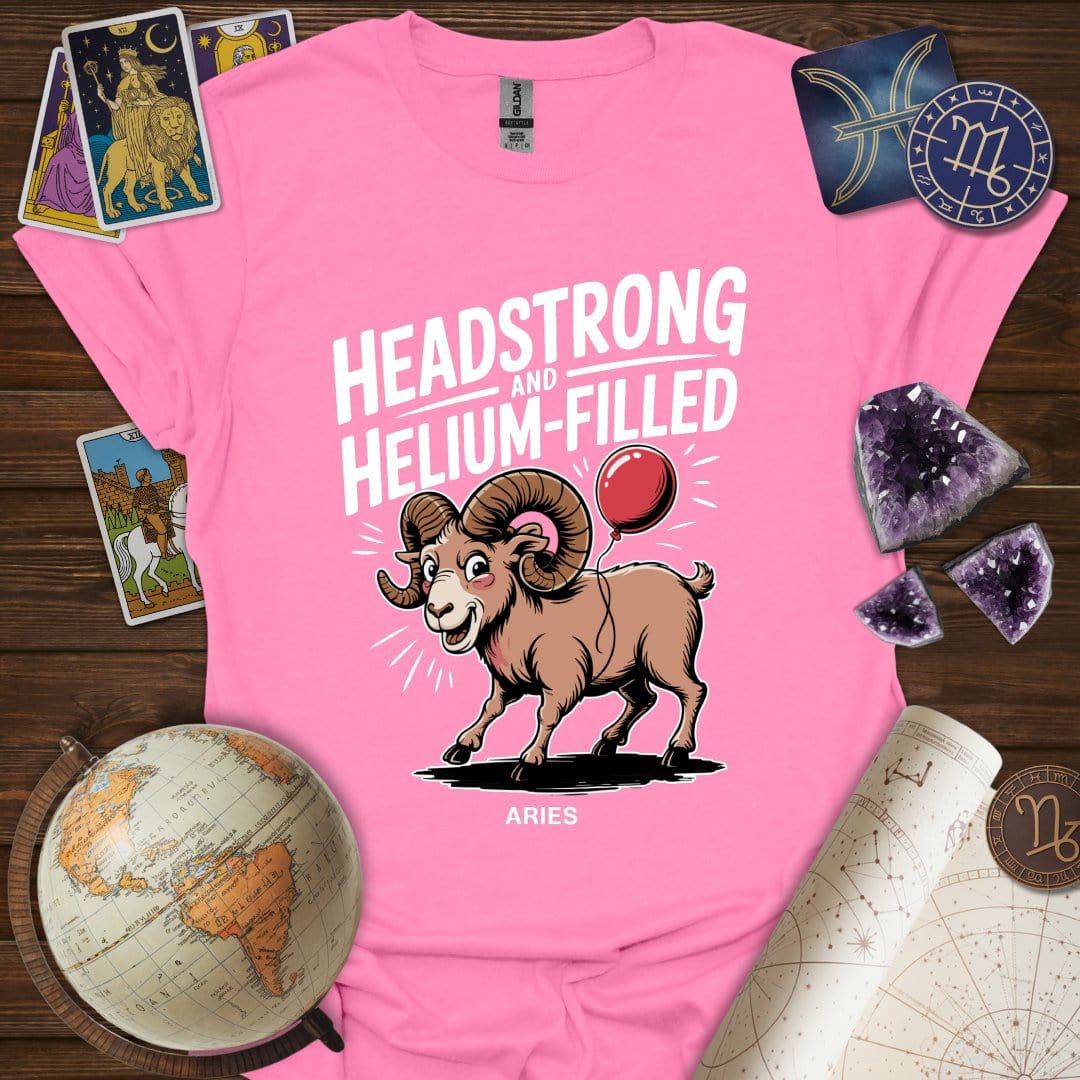 Printify T-Shirt Azalea / S Headstrong and Helium Filled T-Shirt
